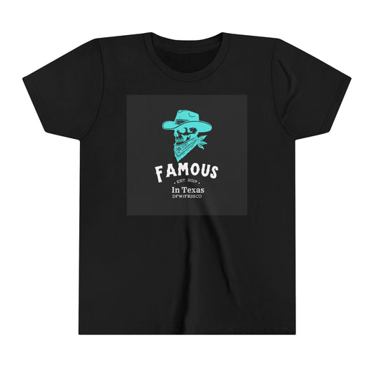 Famous in Texas Halloween Youth Short Sleeve Tee