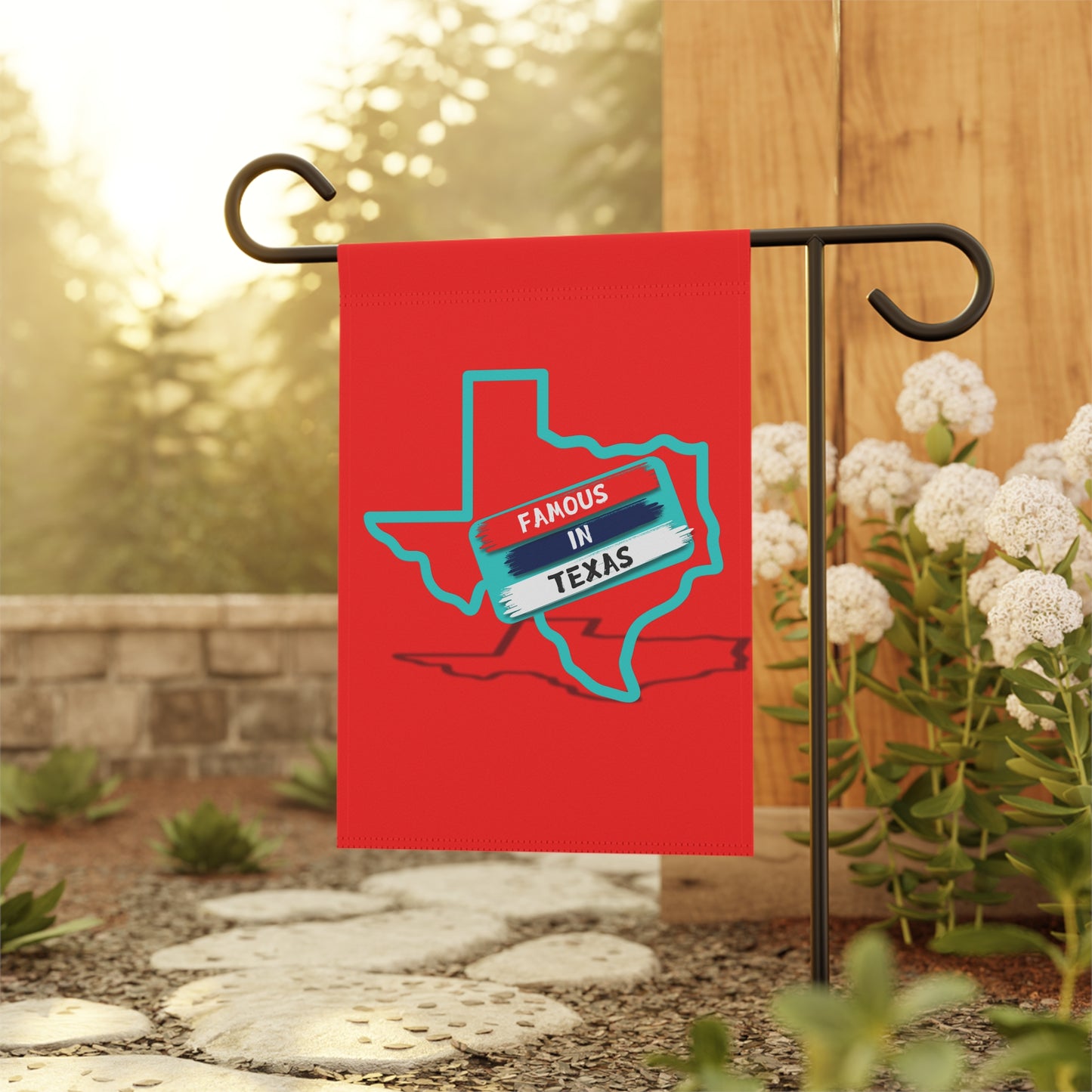 Official Famous in Texas Garden & House Flag