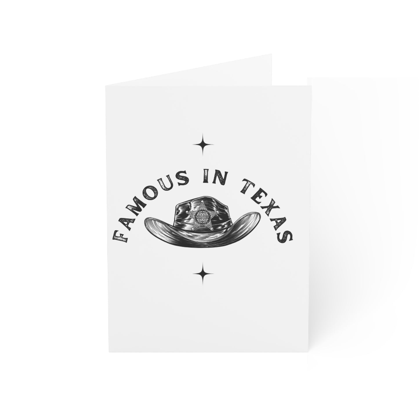 Famous in Texas Greeting Cards (1, 10, 30, and 50pcs)