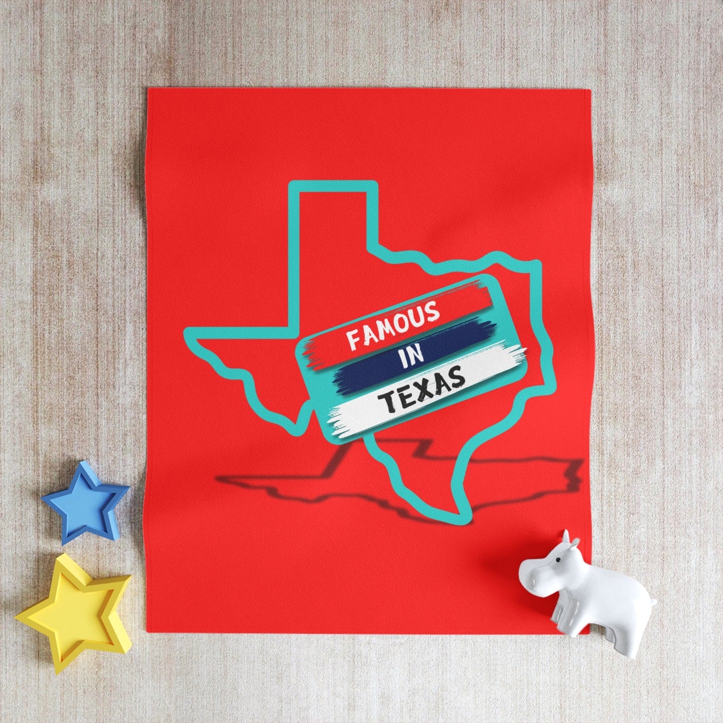 Famous In Texas Throw Blanket For Kiddos