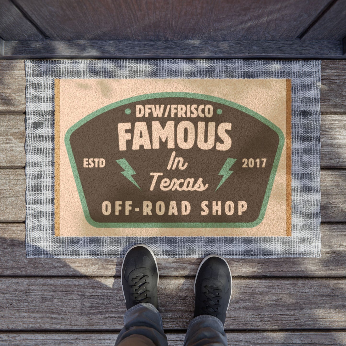 Famous in Texas Off Road Doormat