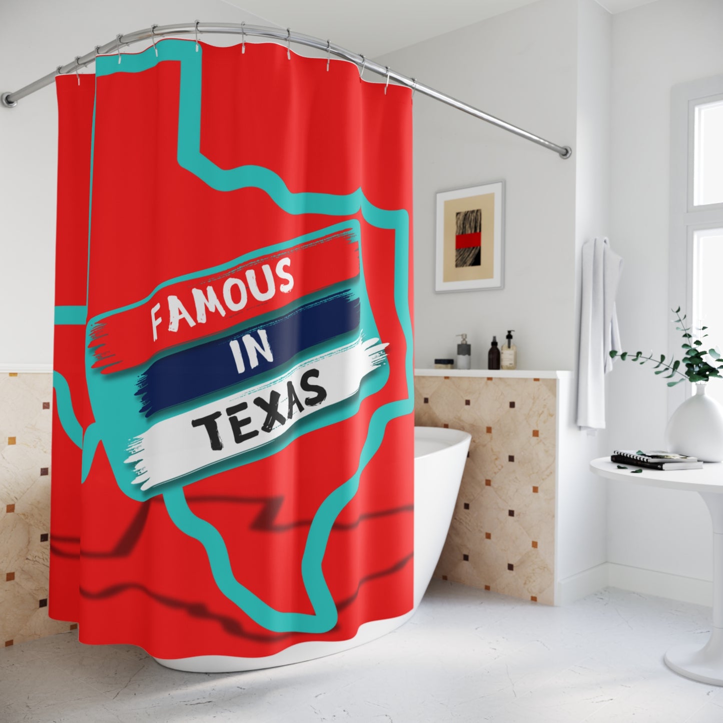 Famous In Texas Shower Curtains