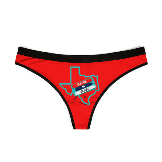 Official Famous in Texas Women's Thongs (AOP)