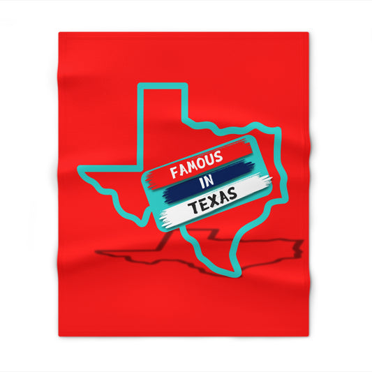 Famous In Texas Throw Blanket For Kiddos