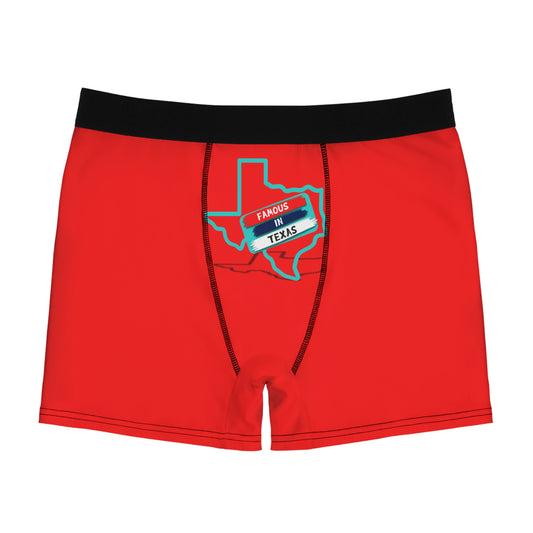 Official Famous in Texas Men's Boxer Briefs (AOP)