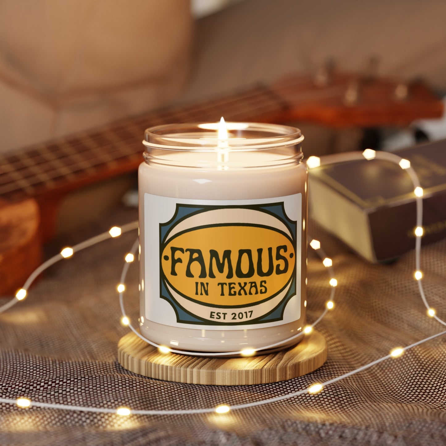 Famous In Texas Scented Soy Candle, 9oz