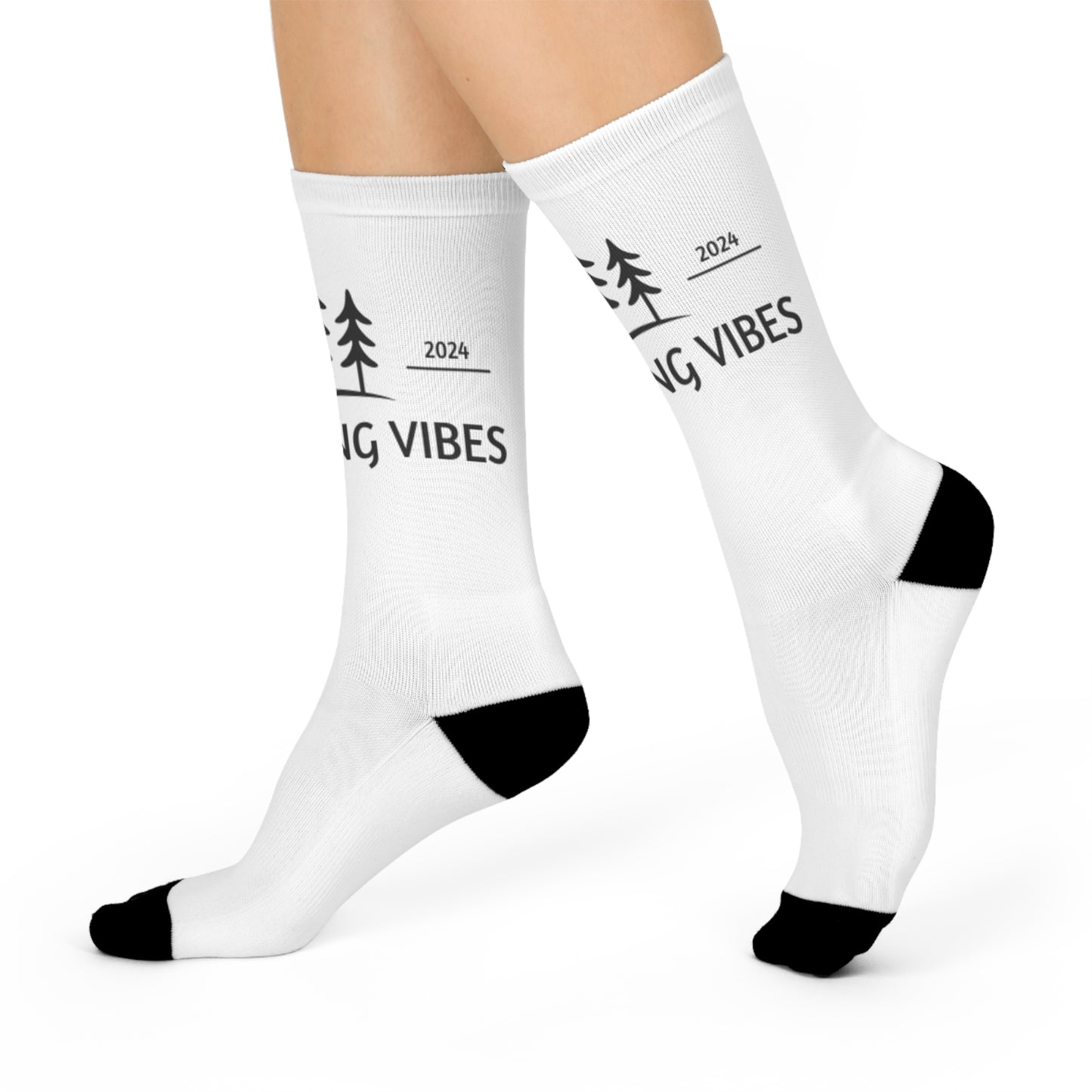 Lake Living Vibes Cushioned Crew Socks