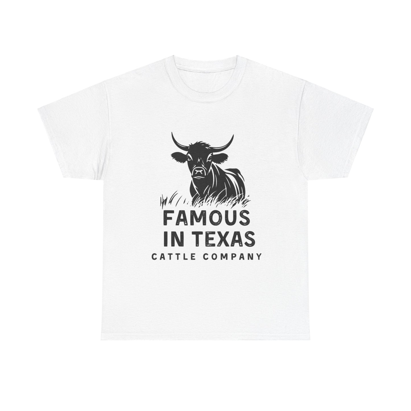 Limited Edition Famous In Texas Cattle Company Shirt Unisex Heavy Cotton Tee